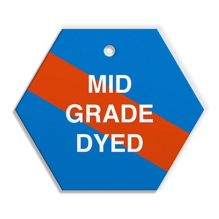 Incom Fuel Tags, KEROSENE DYED Fuel Tag 256 dia, 250PK FT126